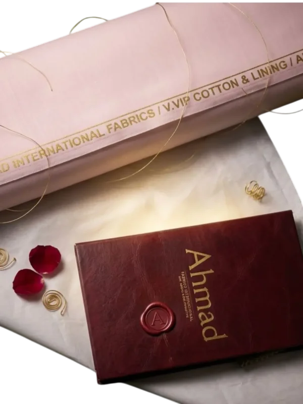 pink cover cotton vip pp Cotton Suit — Ahmed Fabrics